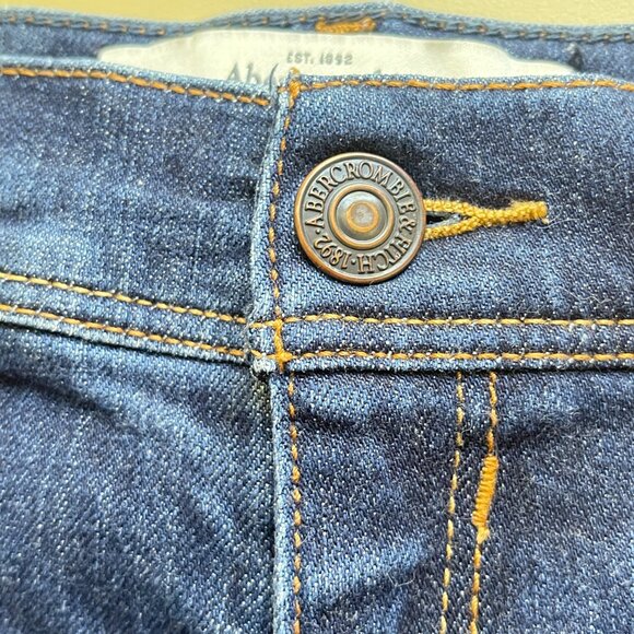 Abercrombie & Fitch Shorts Blue Denim Jean 6 W28 - Picture 4 of 7